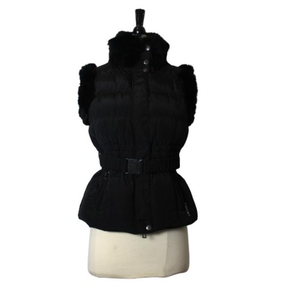 Rudsak Sleeveless Down-filled Vest with Fur - Picture 1 of 7